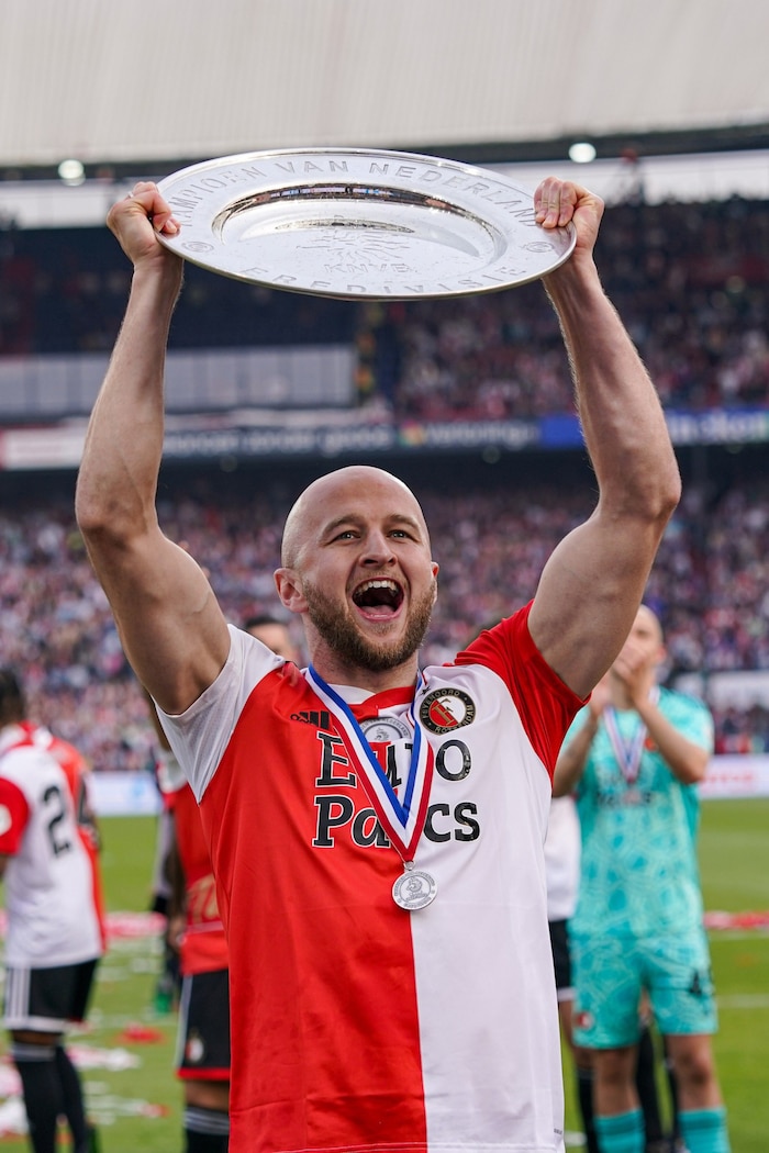 Gernot Trauner als holländischer Meister mit Feyenoord