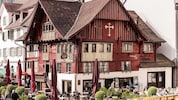 Das Rote Haus auf dem Dornbirner Marktplatz ist eines der markantesten Gebäude im Ländle.