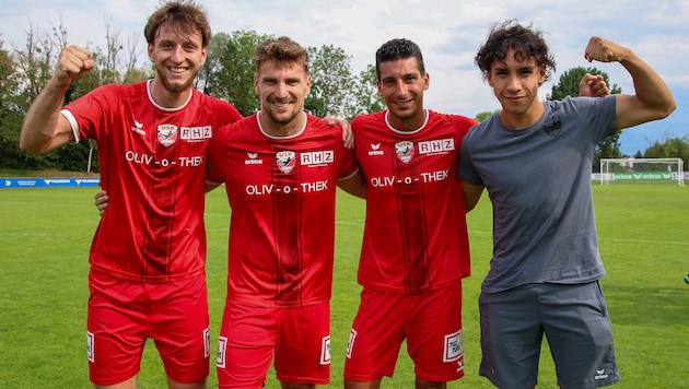 Dieses Quartett sorgte für den 4:0-Sieg der Anifer gegen den ATSV Salzburg.