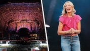 Eine beeindruckende Kulisse! Monika Gruber trat im ausverkauften Tennisstadion auf.