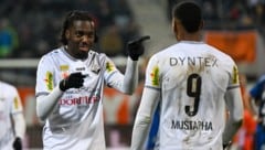 Yann Massombo (li.) schoss sich bei Altach selbst ins Abseits.