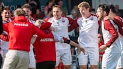 Der Jubel kannte bei Österreichs Faustballern keine Grenzen mehr. 