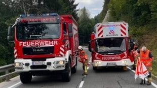 Die Feuerwehr war auf der Hochkönig Straße (B164) im Einsatz.
