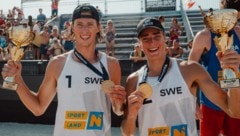 Jacob Hoelting Nilsson (li.) und Elmer Andersson holten auch im August 2025 den Turniersieg in ...