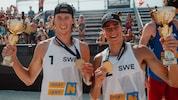 Jacob Hoelting Nilsson (li.) und Elmer Andersson holten auch im August 2025 den Turniersieg in ...