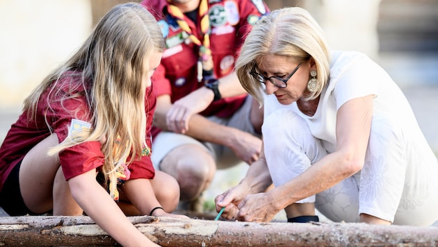 Landeshauptfrau Mikl-Leitner machte sich in Niederösterreich ein Bild der guten Taten der ...