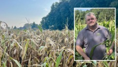Knappes Futter im kommenden Jahr auf den Bauernhöfen: Bei Josef Handl in Wieselburg ist Mais und ...