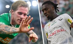 Tonni Adamsen (links) erzielte vier Tore. Um Altachs Yann Massombo (rechts) ist hingegen ein ...