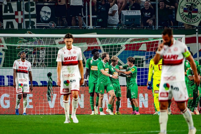 Der GAK war gegen Rapid chancenlos.