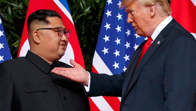 Donald Trump pflegt ein gutes Verhältnis zu Nordkoreas Machthaber Kim Jong Un – und das soll ...