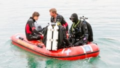 Die Wasserretter im Einsatz.