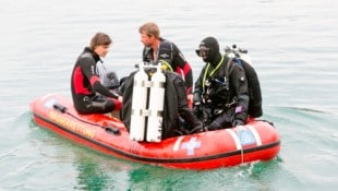 Die Wasserretter im Einsatz.