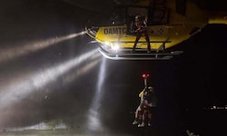 Die drei Bergsteiger mussten in der Nacht von Traunstein ausgeflogen werden.