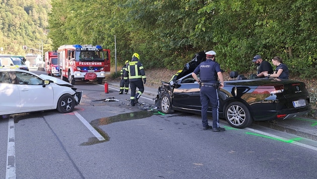 Die Straße war nach dem Unfall gesperrt.
