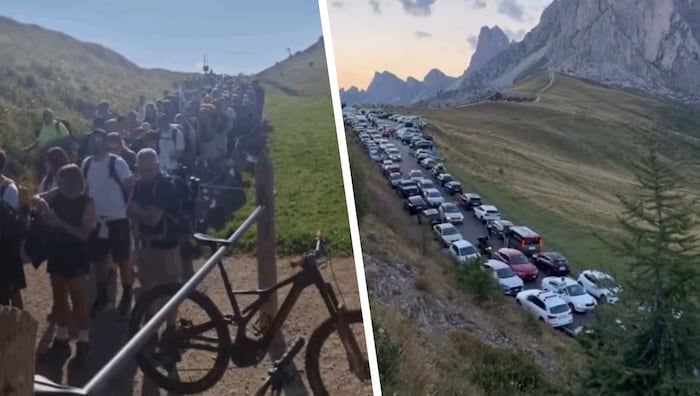 Die Dolomiten gleichen teilweise einem Ameisenhaufen.