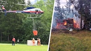Auch die Libelle Tirol wurde zur Brandbekämpfung angefordert.