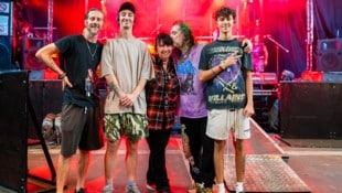 In Liebe und harter Musik verbunden: Richie, Zyon, Gloria, Max und Rocky Cavalera (v.l.).