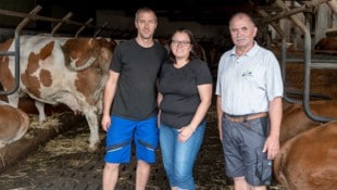 Rinderbetrieb seit mehreren Generationen: Thomas Praschinger mit Frau Michaela ...