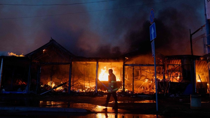 Brand nach einer Attacke Mitte August