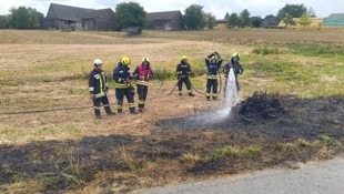 Die Feuerwehren mussten zu vier Brandorten gleichzeitig ausrücken und konnten das Feuer aber ...