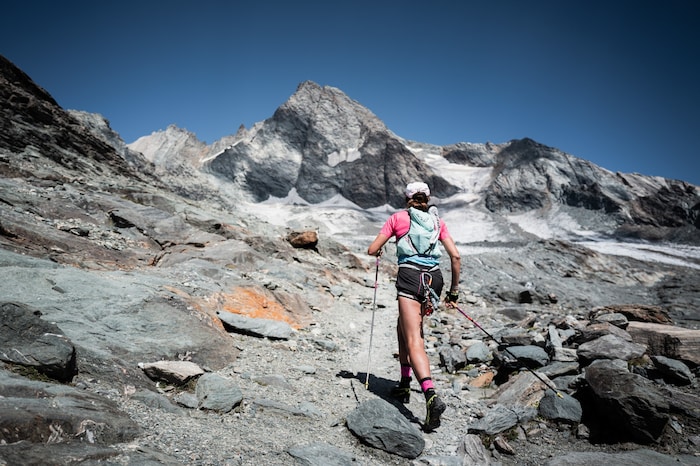 Rosannas Ziel, der Großglockner-Gipfel in greifbarer Nähe.