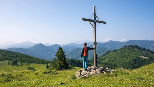 Beim Bauernkreuz, oberhalb der Anlaufalm – Nationalpark Kalkalpen
