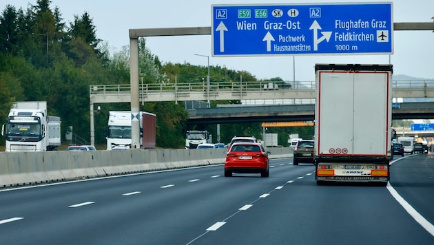 Auf dem Koralm-Korridor der Südautobahn zwischen Graz und Klagenfurt ist der Autoverkehr um ein ...