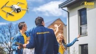Bei der Planung der Modul-Landschaft auf dem eigenen Dach kommt auch eine Drohne zum Einsatz. ...