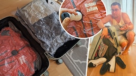 So viel Gepäck und so wenig Platz? Vakuumbeutel sollen Abhilfe schaffen.