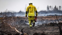 Einsatzkräfte der Feuerwehr kämpfen seit Tagen gegen die Flammen.