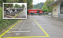 Vor allem für größere Einsatzfahrzeuge wird es mit der S-Bike-Station vor dem Lepi extrem eng.
