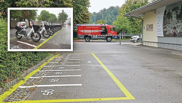 Vor allem für größere Einsatzfahrzeuge wird es mit der S-Bike-Station vor dem Lepi extrem eng.