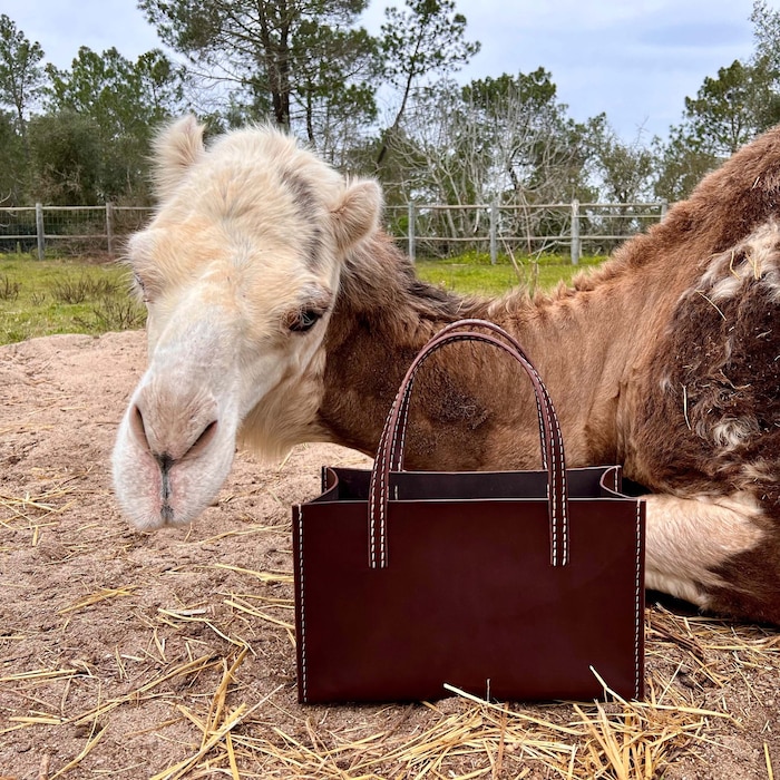 Auch Taschen fertigt Lucy in ihrer Sattlerei an.