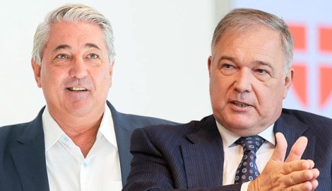 Bezirksvorsteher Ernst Nevrivy (li.), Ex-Kammerboss Walter Ruck