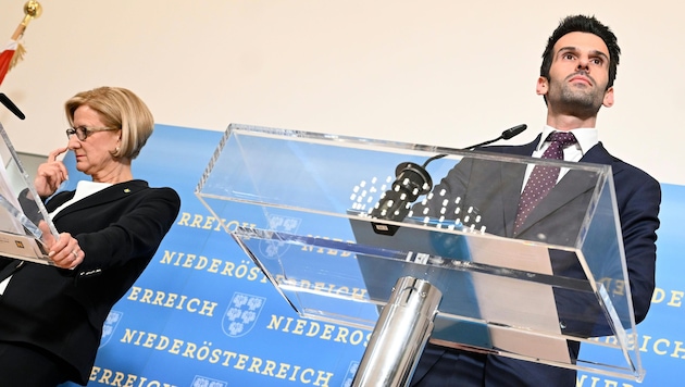 Landbauers FPÖ liefert sich mittlerweile ein Kopf-an-Kopf-Rennen mit der Volkspartei von Johanna ...