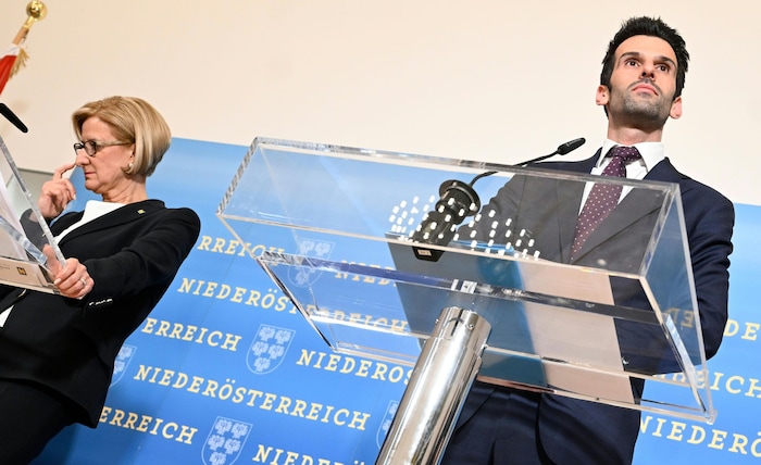 Landbauers FPÖ liefert sich mittlerweile ein Kopf-an-Kopf-Rennen mit der Volkspartei von Johanna ...