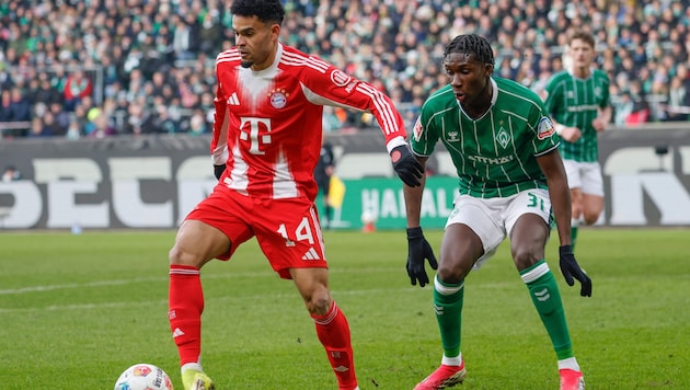 Karim Coulibaly (re.) verlässt Werder Bremen.