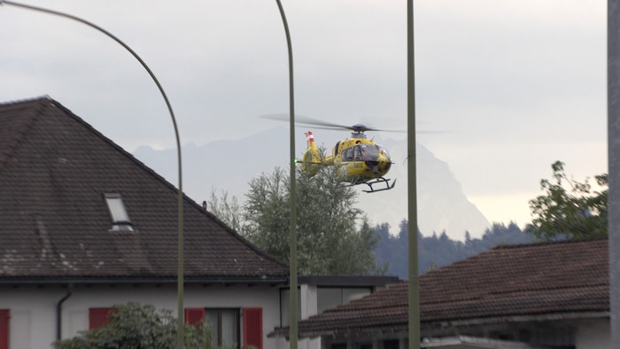 Ein Mann wurde mit dem C8 ins Krankenhaus geflogen.