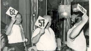 Wahl zum Mister Pörtschach im Werzer Strandcasino im Jahr 1956.