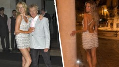 Penny Lancaster trug das weiße Dior-Minikleid einst rund um ihre Hochzeit mit Rod Stewart. Jetzt ...