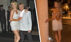 Penny Lancaster trug das weiße Dior-Minikleid einst rund um ihre Hochzeit mit Rod Stewart. Jetzt ...