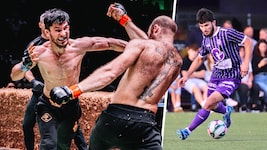 Dieser Kicker von Austria Salzburg lässt es auf dem Rasen und im Heuring krachen.