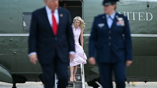 Bislang fristete Natalie Harp eher ein Schattendasein neben Donald Trump – ihre fast permanente ...