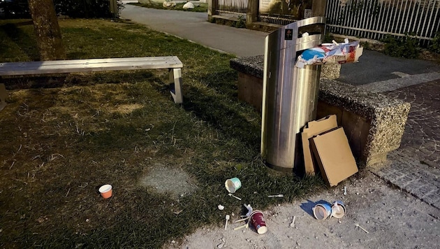 Die Mistkübel in Klagenfurt gehen über.