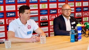 Interimssportchef Andreas Lienhart (li.) und Präsident Rene Ziesler.