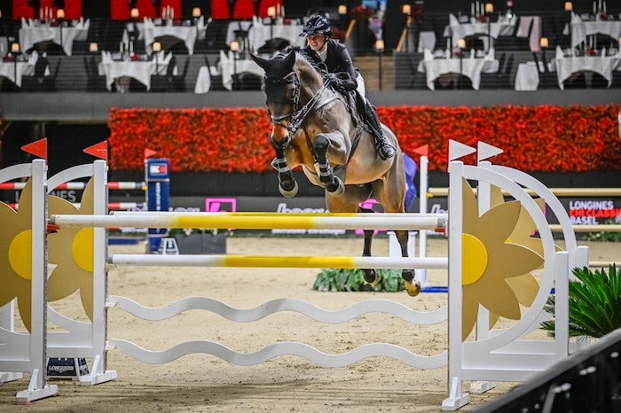 Antonia Weixelbraun zeigt bei Turnieren regelmäßig auf.