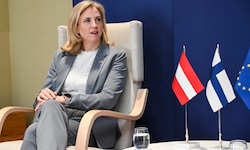 Außenministerin Beate Meinl-Reisinger in Helsinki