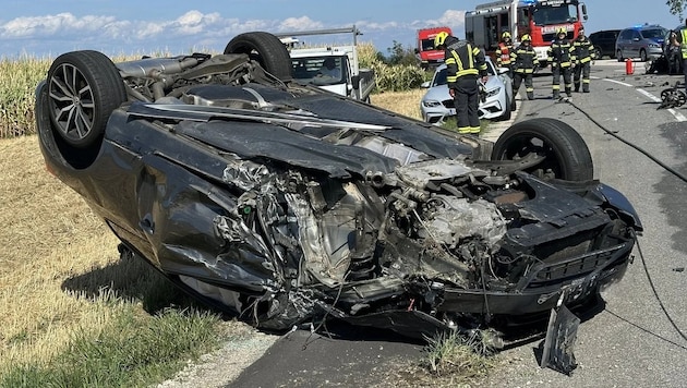 So sah einer der beiden Unfallwagen aus