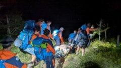 Der Einsatz auf 2000 Metern Seehöhe dauerte ungefähr zweieinhalb Stunden.