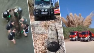 Die slowakische Polizei veröffentlichte ein Video der spektakulären Sprengung.